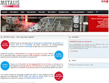 Tablet Screenshot of metalis.fr